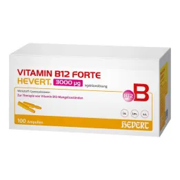 B12 Vitamini Forte Hevert 3000 µg enjeksiyonluk çözelti ampulü, 100x2 ml