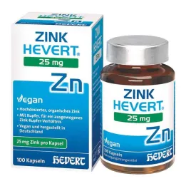 Çinko Hevert 25 mg kapsül, 100 adet