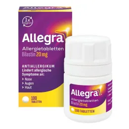 Allegra alerji tabletleri 20 mg tablet kutu, 100 adet