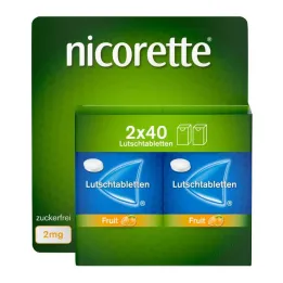 Nicorette Fruit 2 mg preslenmiş pastil, 80 adet