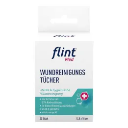 Flint Med yara temizleme mendili steril 12,5x18 cm, 20 adet
