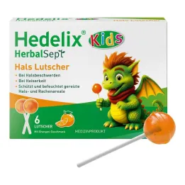 Hedelix Herbalsept Çocuklar İçin Boğaz Pastilleri, 6 Adet