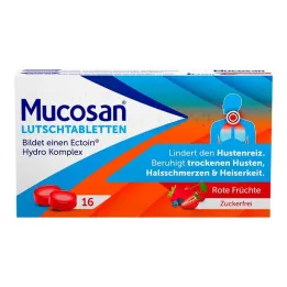 Mucosan pastilleri kırmızı meyveler, 16 adet
