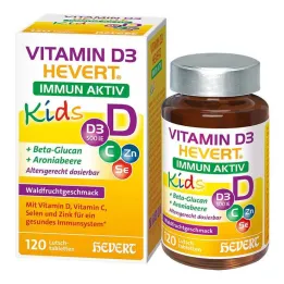 D3 Vitamini Hevert Immun Aktiv Çocuk pastilleri, 120 adet