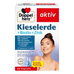 Doppelherz silika + biyotin + çinko kapsüller, 60 adet