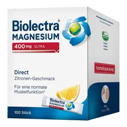 Biolectra Magnesium 400 mg ultra Direkt Limon, 100 adet