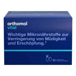 Orthomol Vital içme şişeleri/kapsül kombinasyon paketi, 30 adet