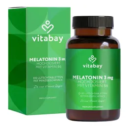 Melatonin yüksek doz 3 mg + B6 vitamini vegan Lut., 120 adet