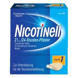 NICOTINELL 21 mg / 24 saatlik nikotin bantları, güçlü bant gücü (1), 30 adet