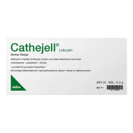 Cathejell Lidokain steril yağlayıcı Zhs 12,5 g, 25 adet