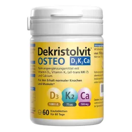 Dekristolvit Osteo D3K2Ca çiğneme tabletleri, 60 adet